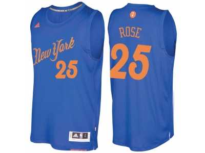 Men's New York Knicks #25 Derrick Rose Royal 2016 Christmas Day NBA Swingman Jersey