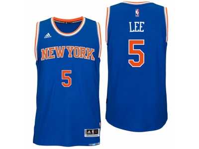 New York Knicks #5 Courtney Lee 2016 Road Blue New Swingman Jersey