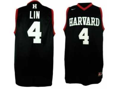 nba Harvard University #4 Jeremy Lin Black Swingman