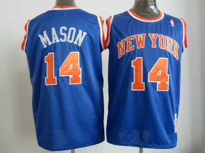 nba jerseys new york knicks #14 mason m&n blue