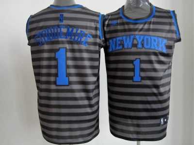 nba new york knicks #1 stoudemire grey[black strip]
