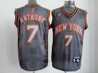 nba new york knicks #7 anthony black-grey[2012]
