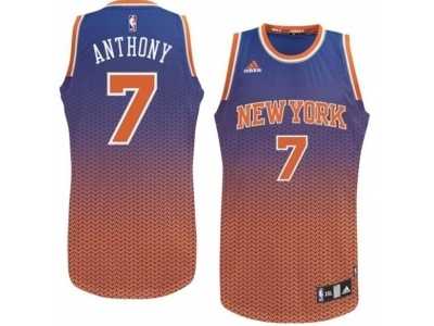 nba new york knicks #7 anthony blue-orange[drift fashion]