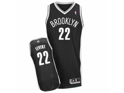 Men's Adidas Brooklyn Nets #22 Caris LeVert Authentic Black Road NBA Jersey