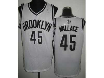 nba Brooklyn Nets #45 Gerald Wallace white Jerseys[Revolution 30]