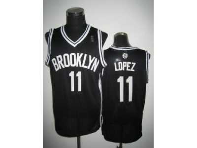 nba New Jersey Nets #11 Brook Lopez Black Jerseys