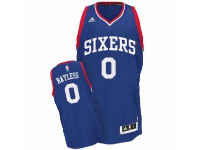 Men's Adidas Philadelphia 76ers #0 Jerryd Bayless Swingman Royal Blue Alternate NBA Jersey