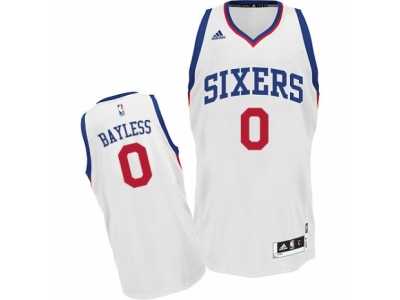 Men's Adidas Philadelphia 76ers #0 Jerryd Bayless Swingman White Home NBA Jersey