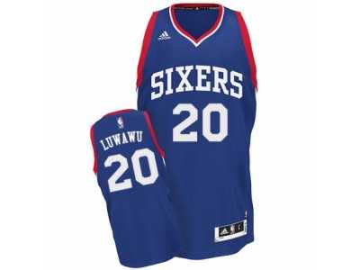 Men's Adidas Philadelphia 76ers #20 Timothe Luwawu Swingman Royal Blue Alternate NBA Jersey