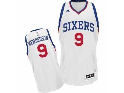 Men's Adidas Philadelphia 76ers #9 Gerald Henderson Swingman White Home NBA Jersey