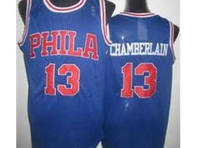 nba Philadelphia 76ers #13 Wilt Chamberlain Blue(Throwback Revolution 30)