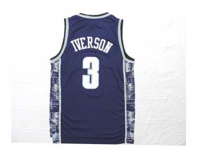 nba jersey philadelphia 76ers #3 iverson blue[2016 new fashion]