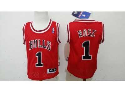 babywear NBA Chicago Bulls #1 rose Red jerseys