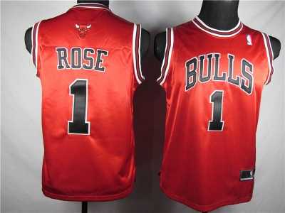 nba youth Chicago Bulls #1 rose red