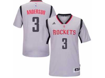 Men's Adidas Houston Rockets #3 Ryan Anderson Swingman Grey Alternate NBA Jersey