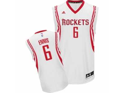 Men's Adidas Houston Rockets #6 Tyler Ennis Swingman White Home NBA Jersey