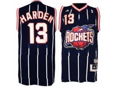 NBA Houston Rockets #13 James Harden Black Hardwood Classics Jerseys