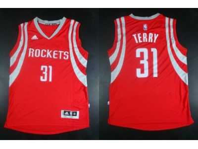 NBA Revolution 30 Houston Rockets #31 Jason Terry Red Road Stitched Jerseys