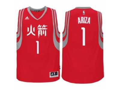 adidas Houston Rockets #1 Trevor Ariza Red Chinese New Year Swingman Jersey