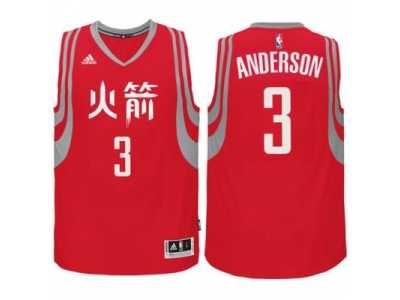 adidas Houston Rockets #3 Ryan Anderson Red Chinese New Year Swingman Jersey