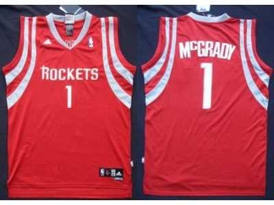 nba Houston Rockets #1 Tracy McGrady Red[Revolution 30 Swingman]