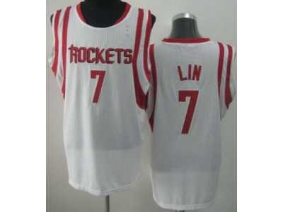 nba Houston Rockets #7 Jeremy Lin white Jerseys[Revolution 30]