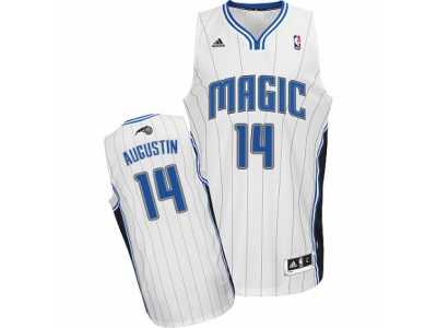 Men's Adidas Orlando Magic #14 D.J. Augustin Swingman White Home NBA Jersey