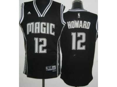 nba Orlando Magic #12 Dwight Howard Black Jerseys[Revolution 30]