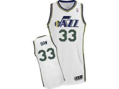 Men's Adidas Utah Jazz #33 Boris Diaw Authentic White Home NBA Jersey