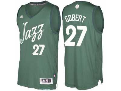 Men's Utah Jazz #27 Rudy Gobert Green 2016 Christmas Day NBA Swingman Jersey