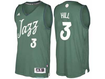 Men's Utah Jazz #3 George Hill Green 2016 Christmas Day NBA Swingman Jersey