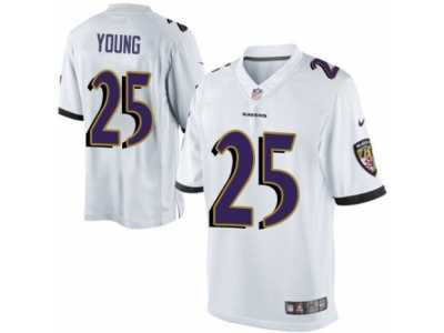 Youth Nike Baltimore Ravens #25Tavon Young Limited White NFL Jersey