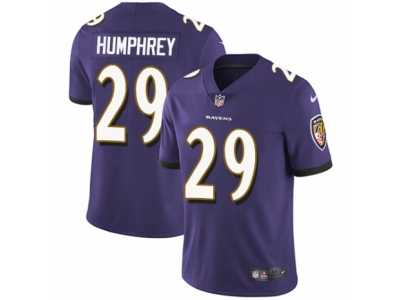 Youth Nike Baltimore Ravens #29 Marlon Humphrey Vapor Untouchable Limited Purple Team Color NFL Jersey