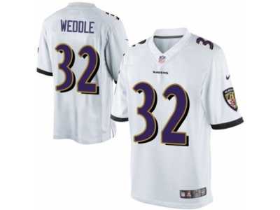 Youth Nike Baltimore Ravens #32 Eric Weddle Limited White NFL Jersey