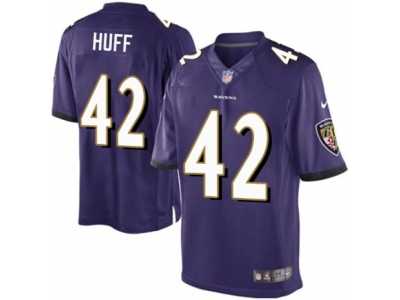 Youth Nike Baltimore Ravens #42 Marqueston Huff Limited Purple Team Color NFL Jersey