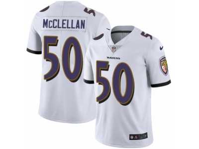 Youth Nike Baltimore Ravens #50 Albert McClellan Vapor Untouchable Limited White NFL Jersey