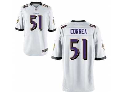 Youth Nike Baltimore Ravens #51 Kamalei Correa White NFL Jersey