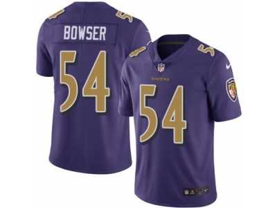 Youth Nike Baltimore Ravens #54 Tyus Bowser Limited Purple Rush NFL Jersey