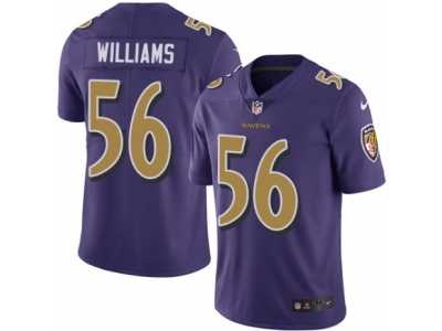 Youth Nike Baltimore Ravens #56 Tim Williams Limited Purple Rush NFL Jersey