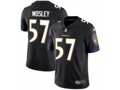 Youth Nike Baltimore Ravens #57 C.J. Mosley Vapor Untouchable Limited Black Alternate NFL Jersey