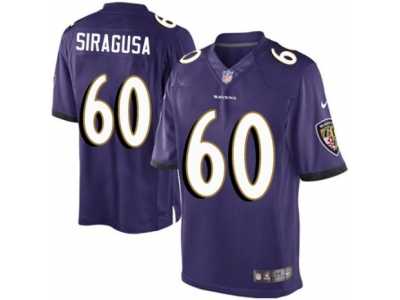 Youth Nike Baltimore Ravens #60 Nico Siragusa Limited Purple Team Color NFL Jersey