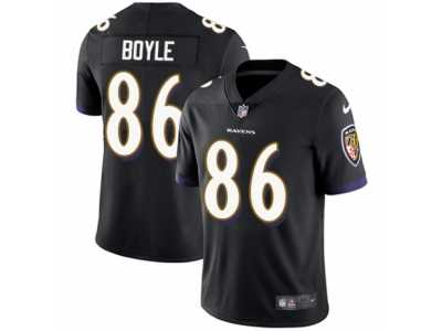 Youth Nike Baltimore Ravens #86 Nick Boyle Vapor Untouchable Limited Black Alternate NFL Jersey