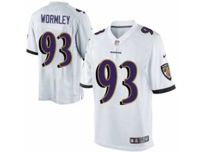 Youth Nike Baltimore Ravens #93 Chris Wormley Limited White NFL Jersey