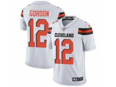 Men's Nike Cleveland Browns #12 Josh Gordon Vapor Untouchable Limited White NFL Jersey