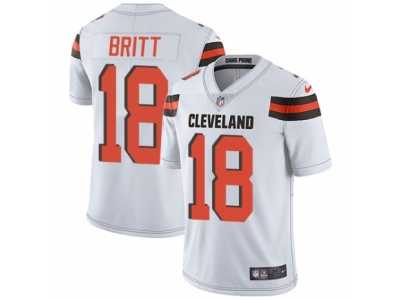 Men's Nike Cleveland Browns #18 Kenny Britt Vapor Untouchable Limited White NFL Jersey