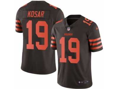 Men's Nike Cleveland Browns #19 Bernie Kosar Limited Brown Rush NFL Jersey