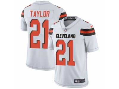 Men's Nike Cleveland Browns #21 Jamar Taylor Vapor Untouchable Limited White NFL Jersey