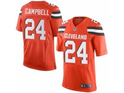 Men's Nike Cleveland Browns #24 Ibraheim Campbell Limited Orange Alternate NFL Jersey