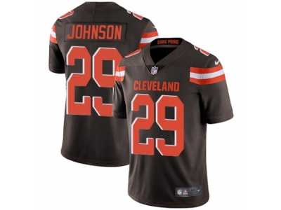 Men's Nike Cleveland Browns #29 Duke Johnson Vapor Untouchable Limited Brown Team Color NFL Jersey
