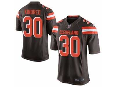 Men's Nike Cleveland Browns #30 Derrick Kindred Limited Brown Team Color NFL Jersey